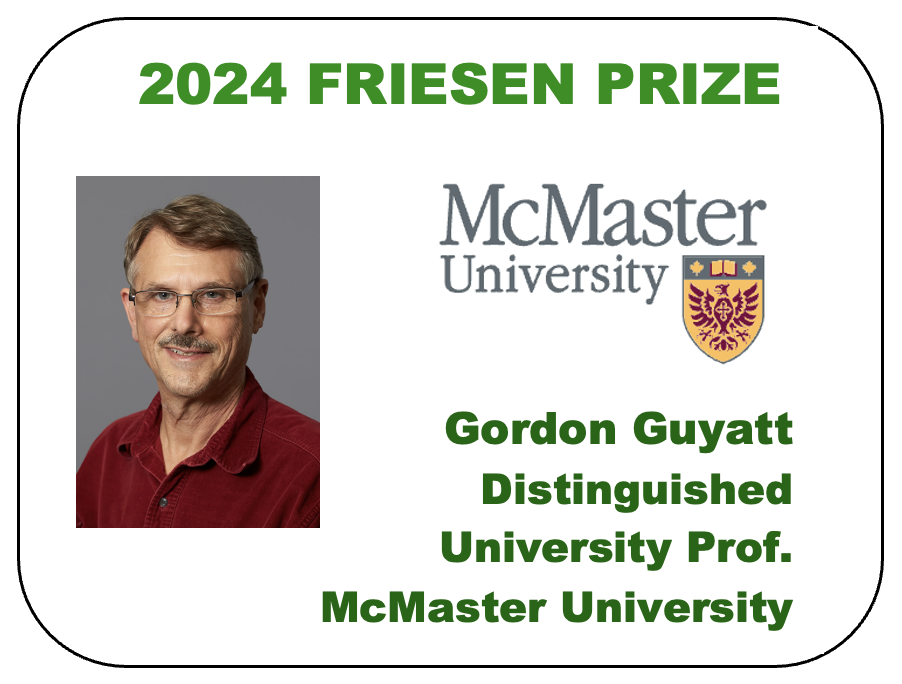 2024 Friesen Prize - Dr. Gordon Guyatt